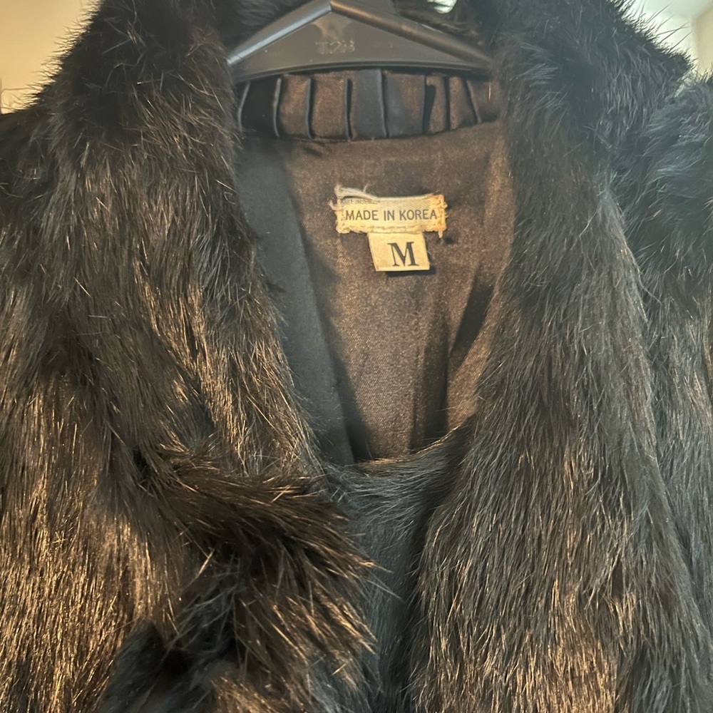 Black Faux Fur Jacket - Picture 3 of 4